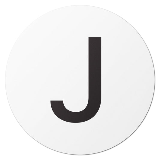 1in Stickers: Alphabet Letter J Label (Capital)