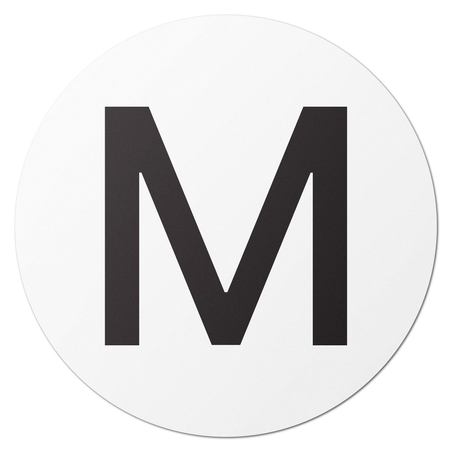 1in Stickers: Alphabet Letter M Label (Capital)