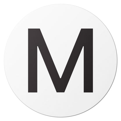 1in Stickers: Alphabet Letter M Label (Capital)