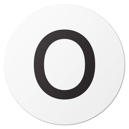 1in Stickers: Alphabet Letter O Label (Capital)