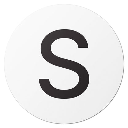 1in Stickers: Alphabet Letter S Label (Capital)