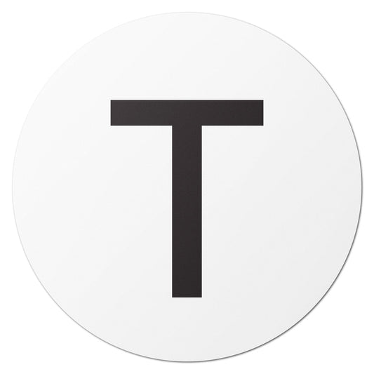 1in Stickers: Alphabet Letter T Label (Capital)
