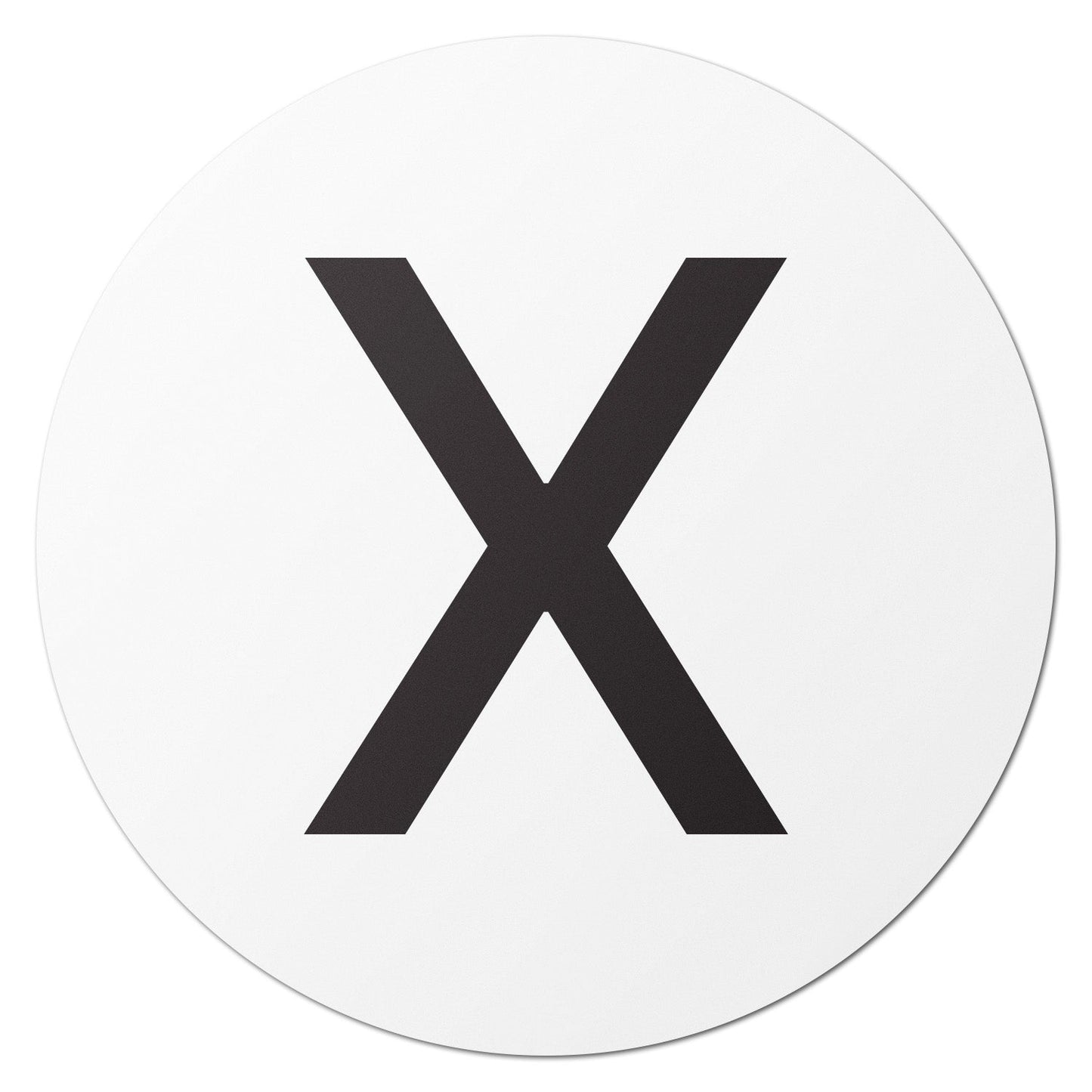 1 inch Alphabet Letter X Sticker (Sheets)