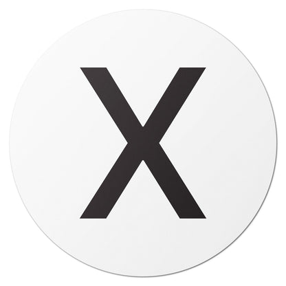 1 inch Alphabet Letter X Sticker (Sheets)