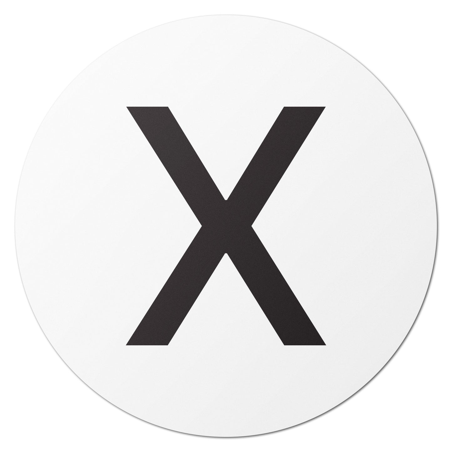 1 inch Alphabet Letter X Sticker (Sheets)