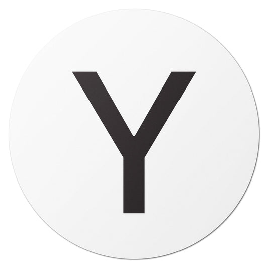 1in Stickers: Alphabet Letter Y Label (Capital)