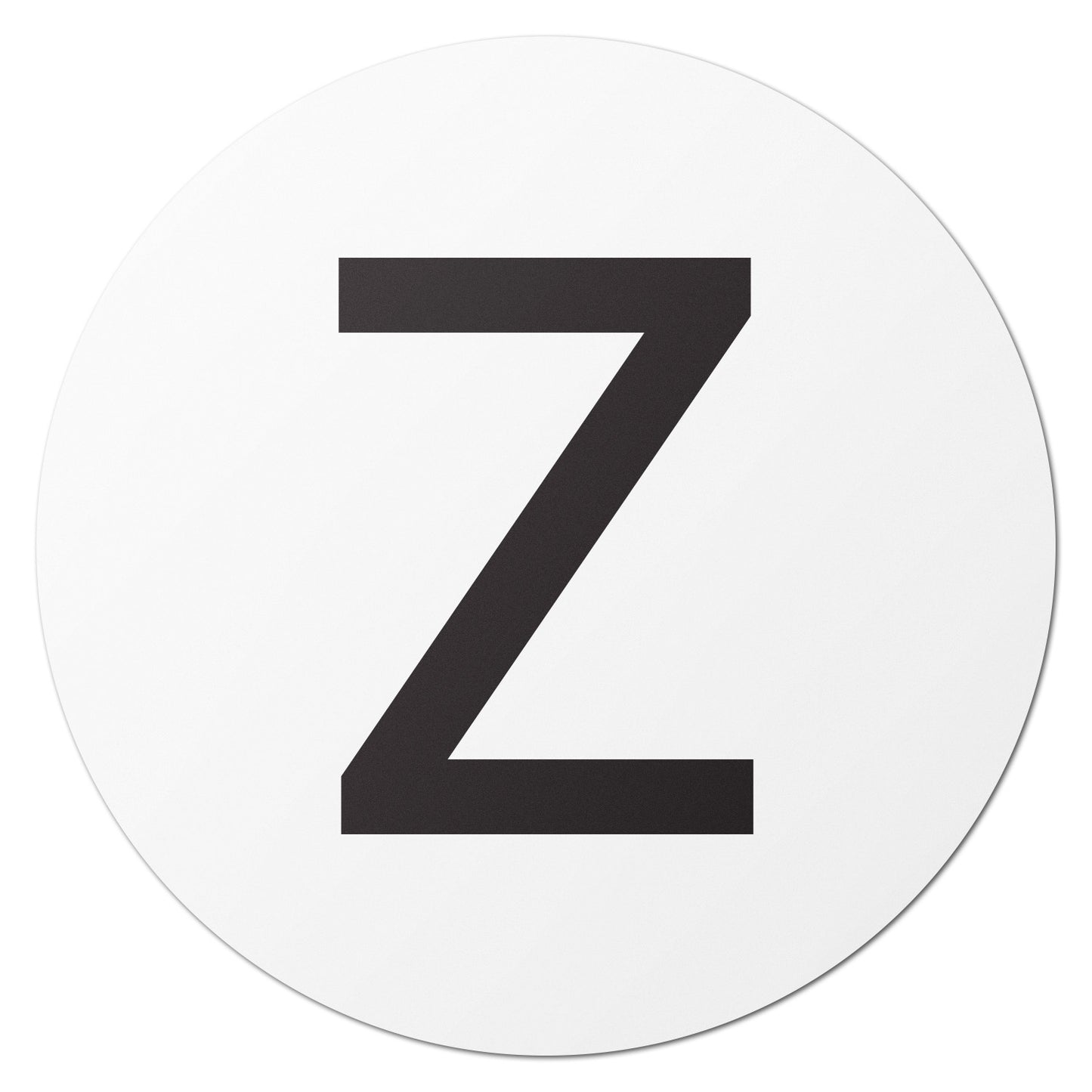1 inch Alphabet Letter Z Sticker (Sheets)