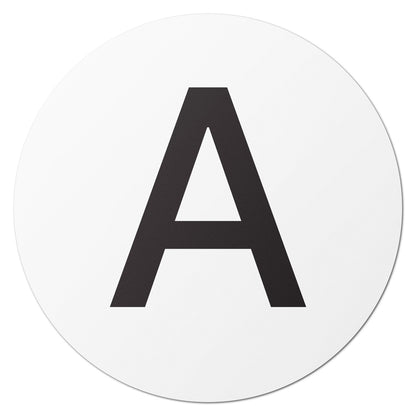 1.5in Stickers: Alphabet Letter A Label (Capital)
