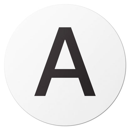 1.5in Stickers: Alphabet Letter A Label (Capital)