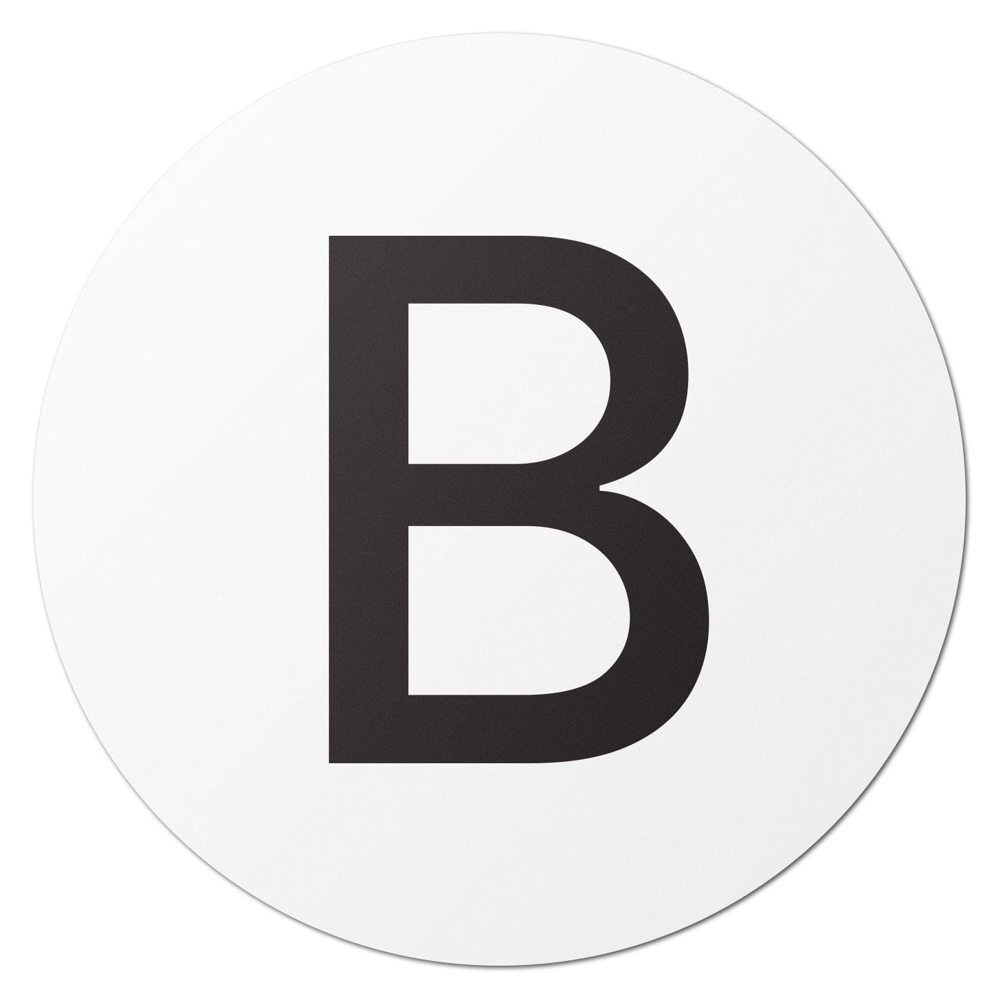1.5in Stickers: Alphabet Letter B Label (Capital)