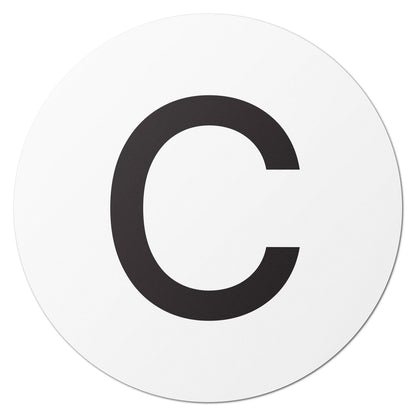 1.5 inch Alphabet Letter C Sticker (Sheets)