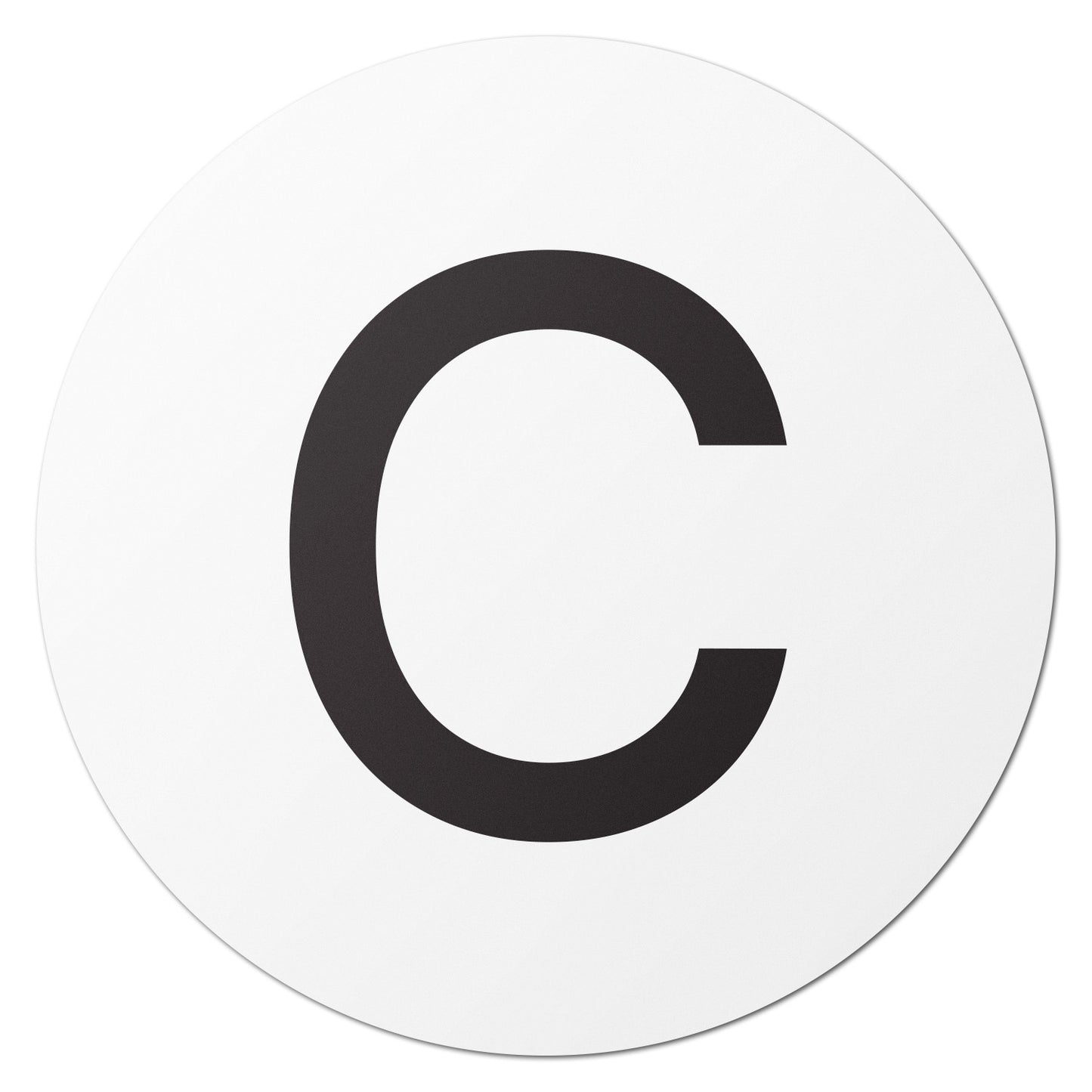 1.5 inch Alphabet Letter C Sticker (Sheets)