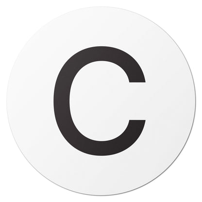 1.5 inch Alphabet Letter C Sticker (Sheets)
