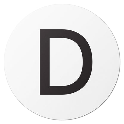 1.5 inch Alphabet Letter D Sticker (Sheets)