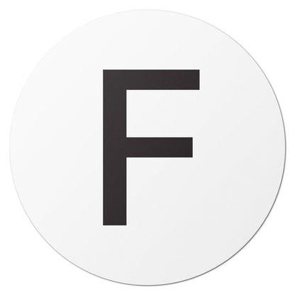 1.5 inch Alphabet Letter F Sticker (Sheets)