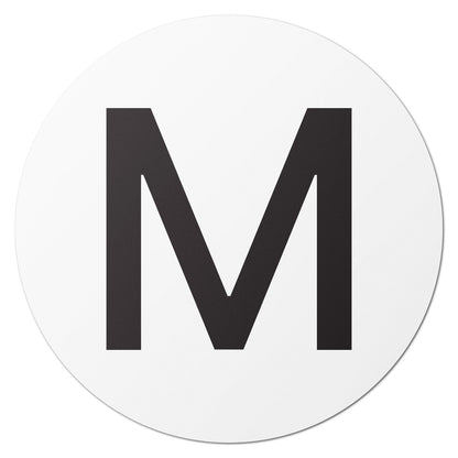 1.5 inch Alphabet Letter M Sticker (Sheets)