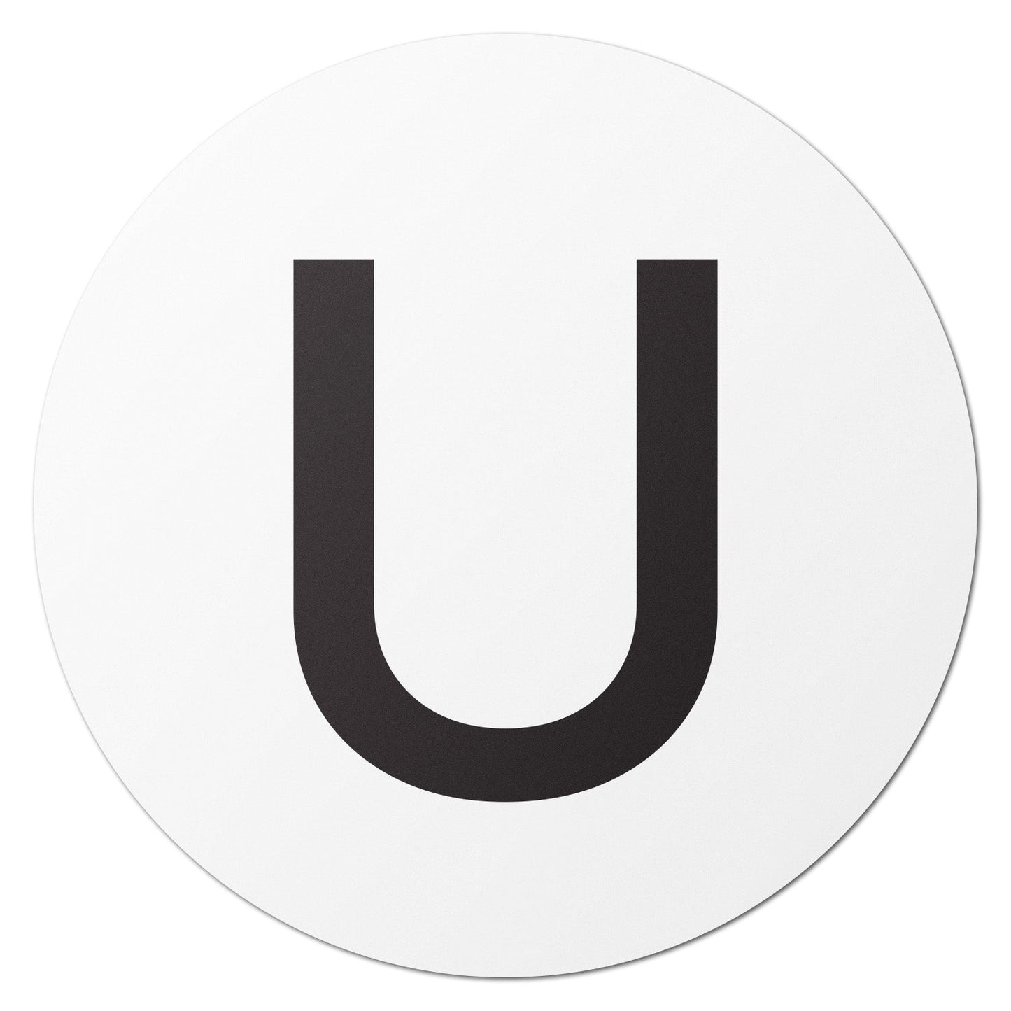 1.5 inch Alphabet Letter U Sticker (Sheets)