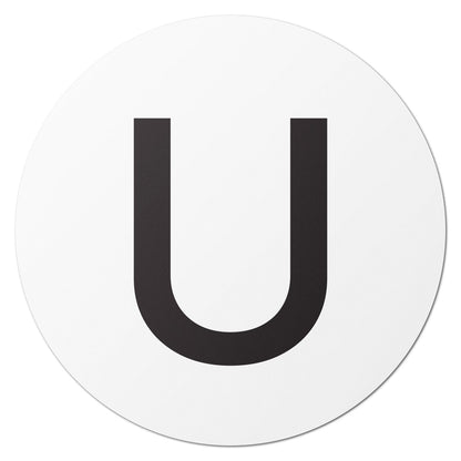 1.5 inch Alphabet Letter U Sticker (Sheets)