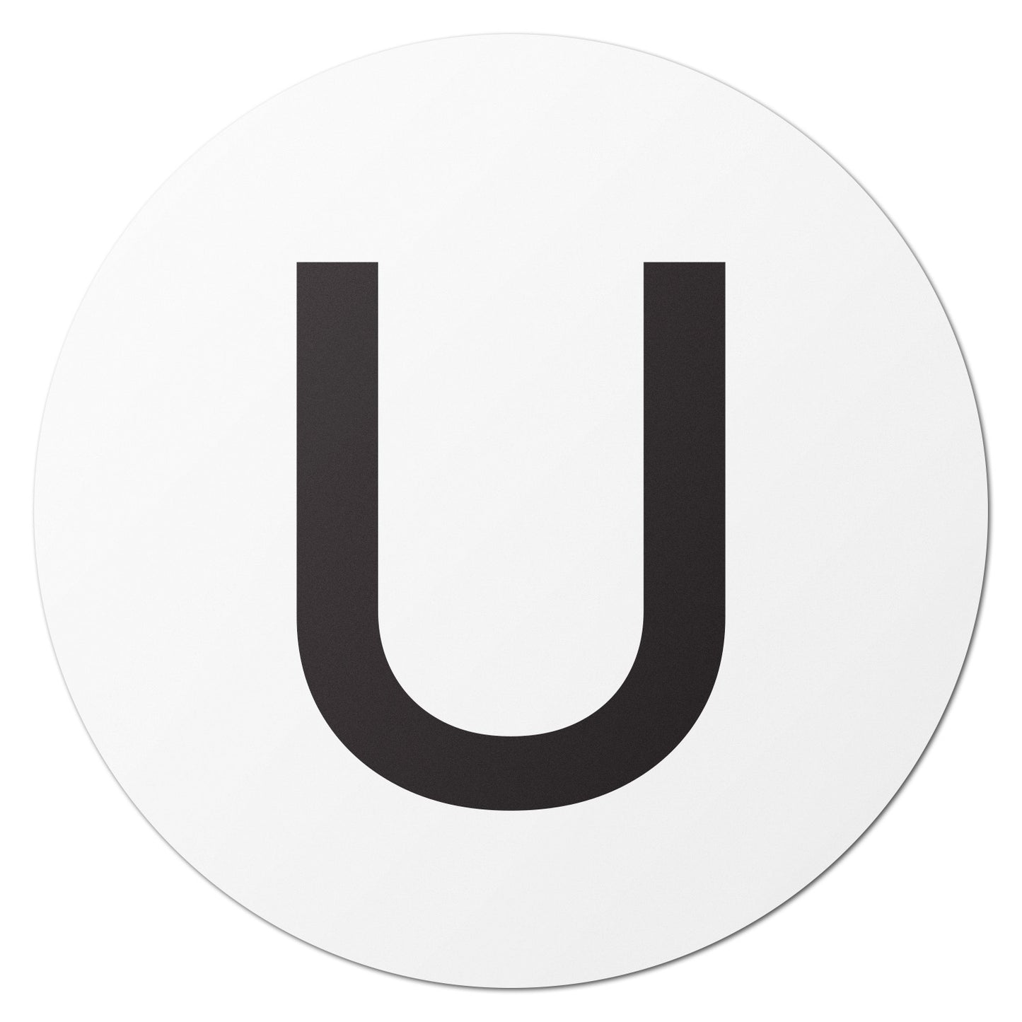 1.5 inch Alphabet Letter U Sticker (Sheets)