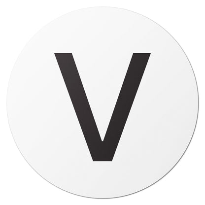 1.5 inch Alphabet Letter V Sticker (Sheets)