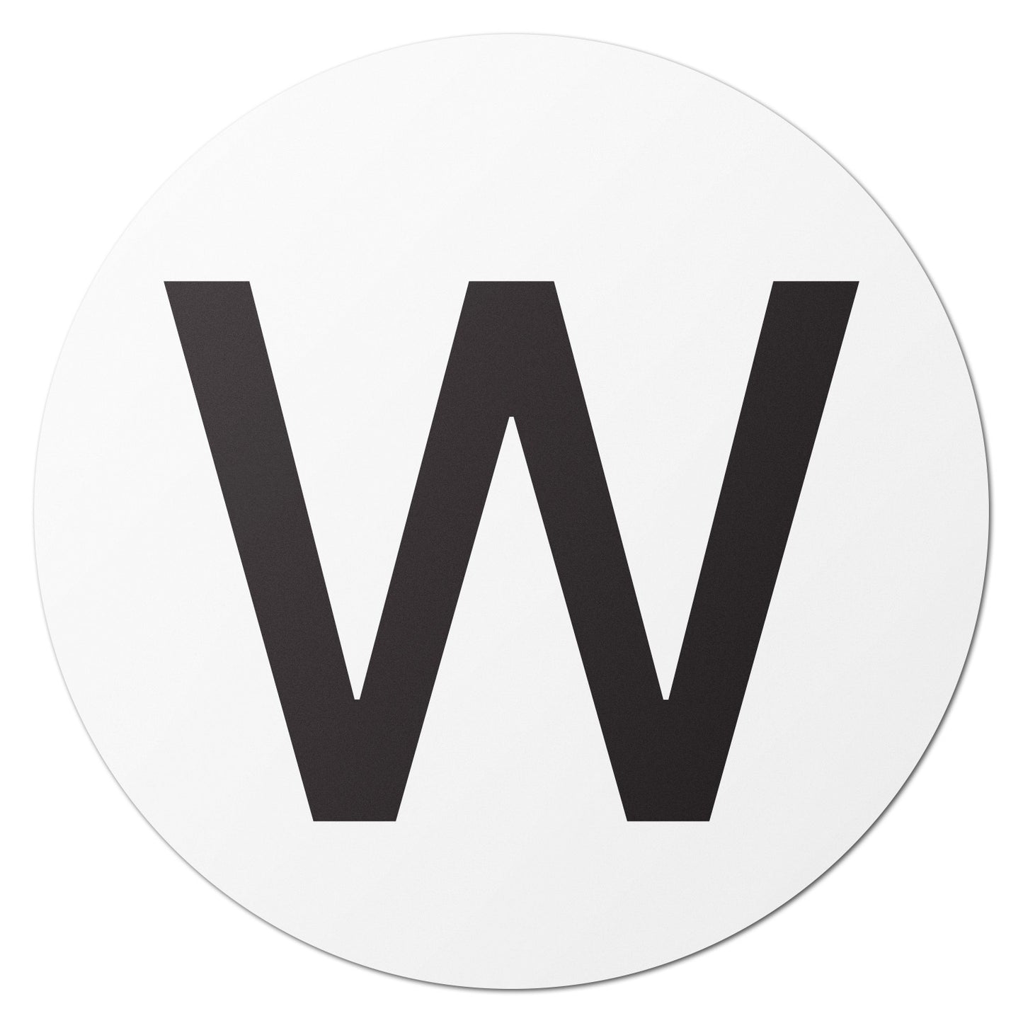 1.5 inch Alphabet Letter W Sticker (Sheets)