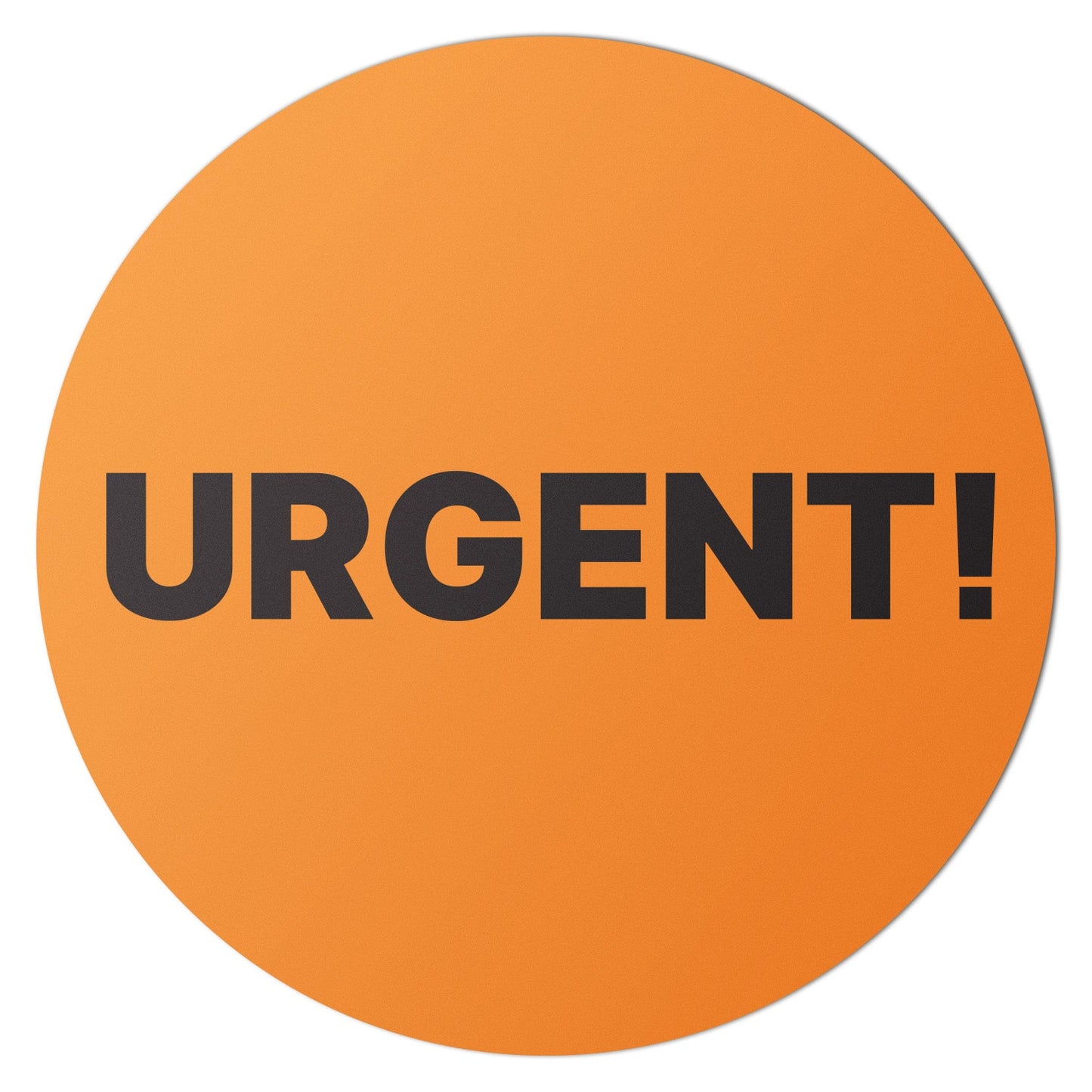 1.5in Stickers: Urgent Shipping Labels