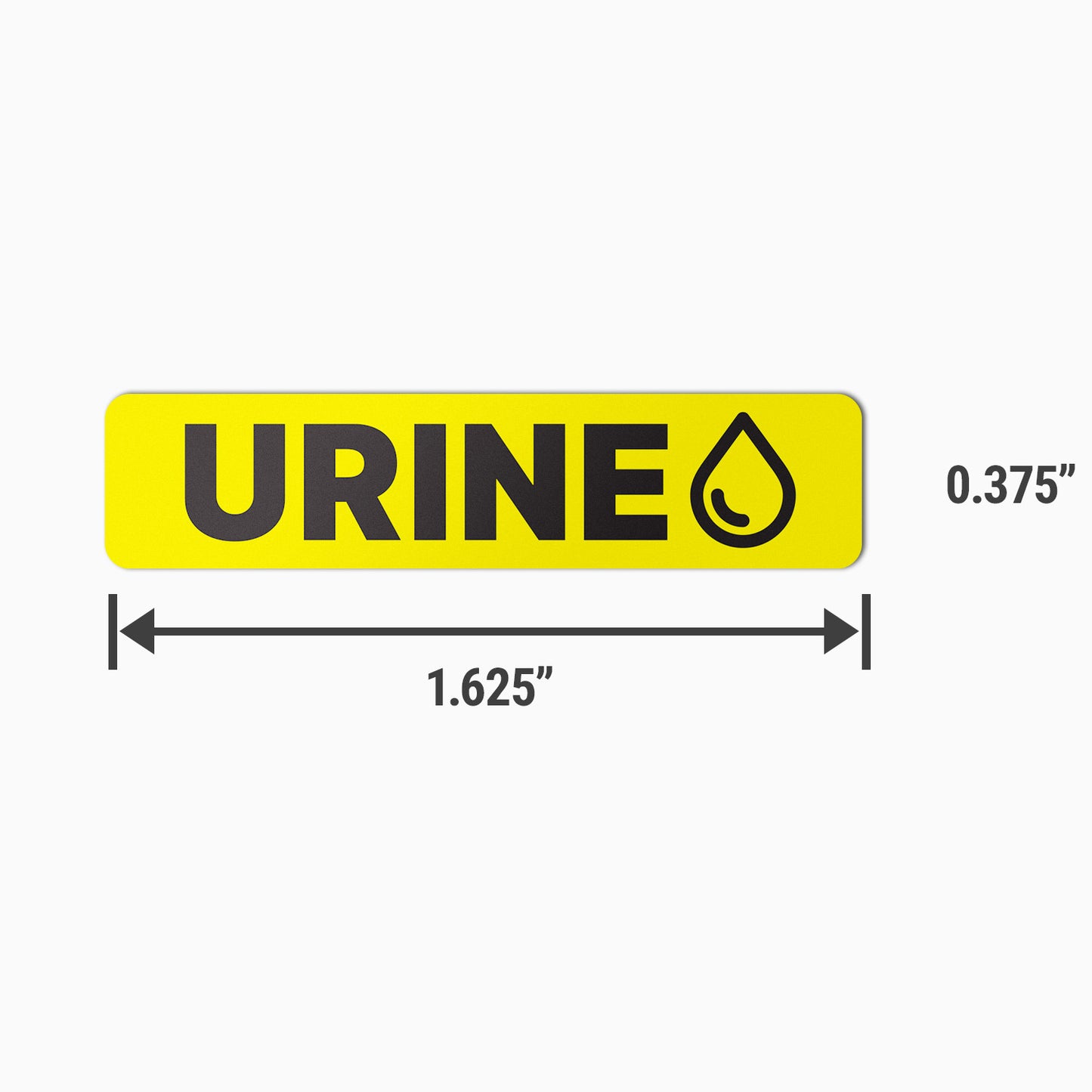 1.625 x 0.375in Stickers: Urine Sample Medical Labels