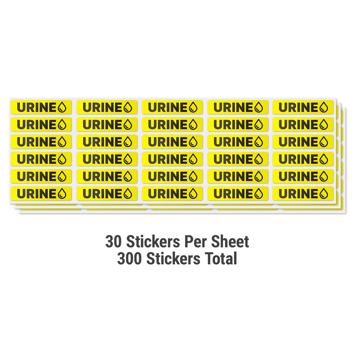 1.625 x 0.375in Stickers: Urine Sample Medical Labels