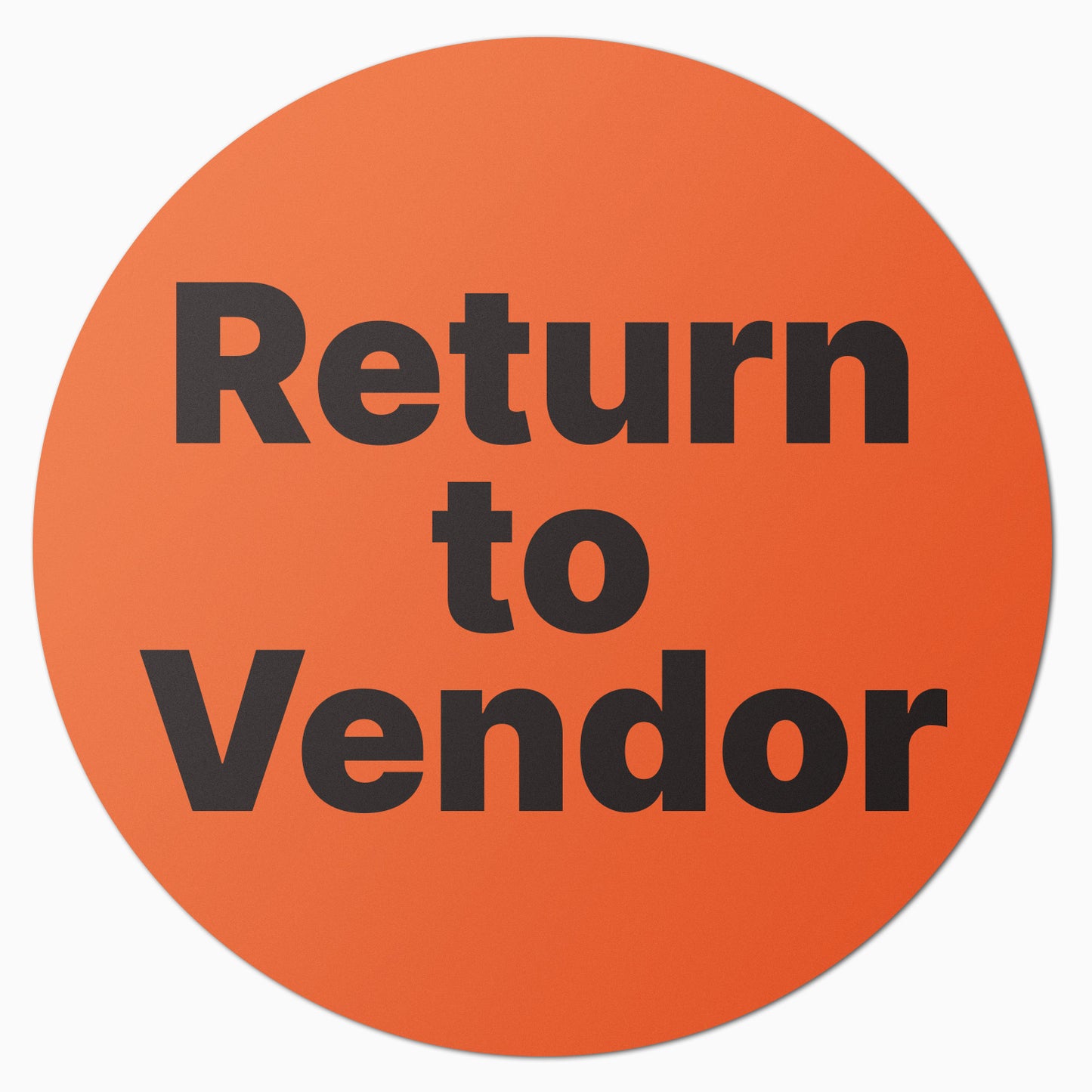 1.5in Stickers: Return to Vendor QC Labels