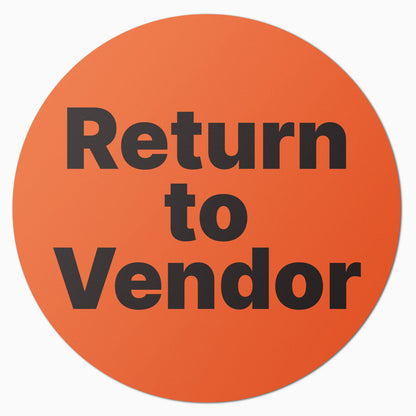 1.5in Stickers: Return to Vendor QC Labels