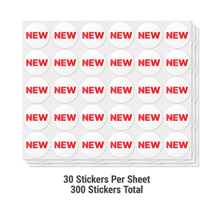 0.75in Stickers: New Retail Labels