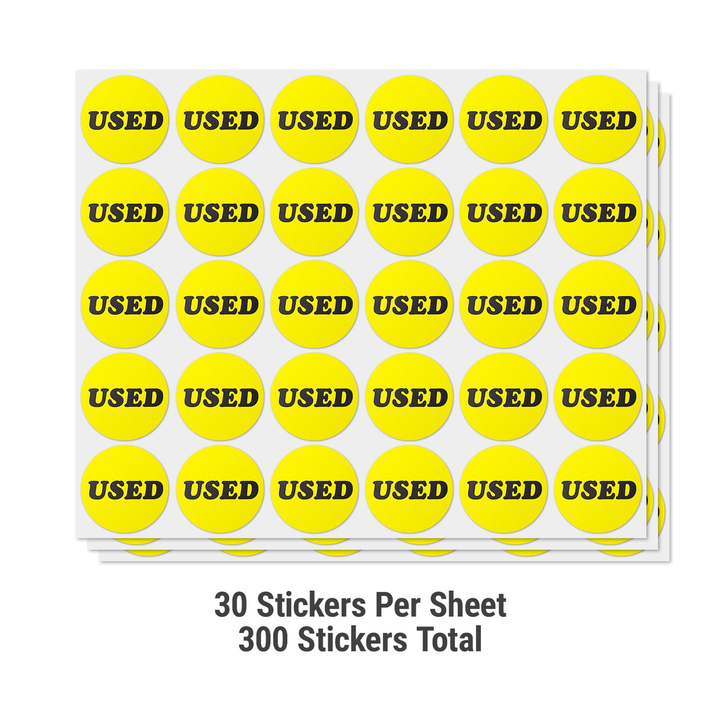 0.75in Stickers: Used Retail Labels