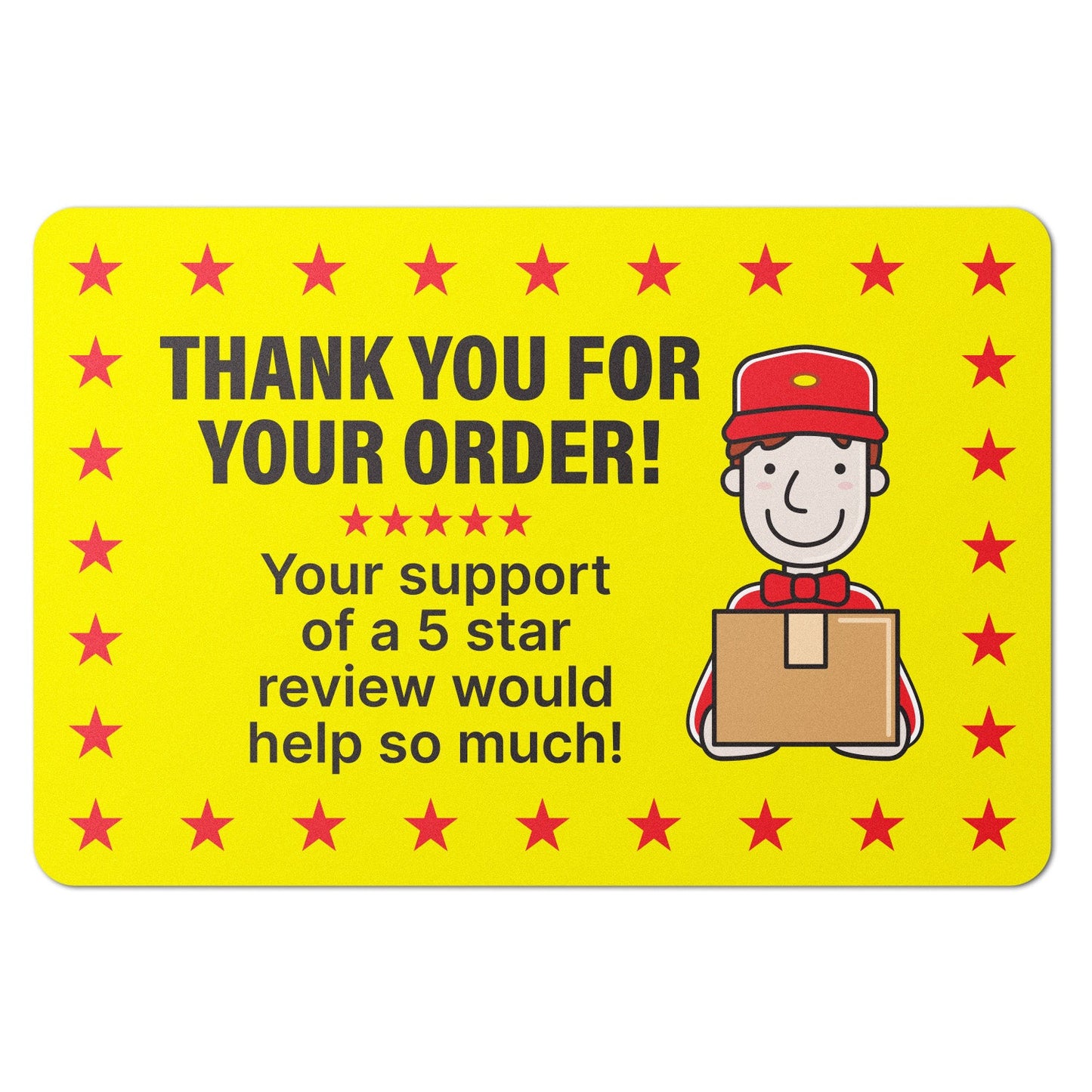 3 x 2in Stickers: Thank You for Your Order Label Pack