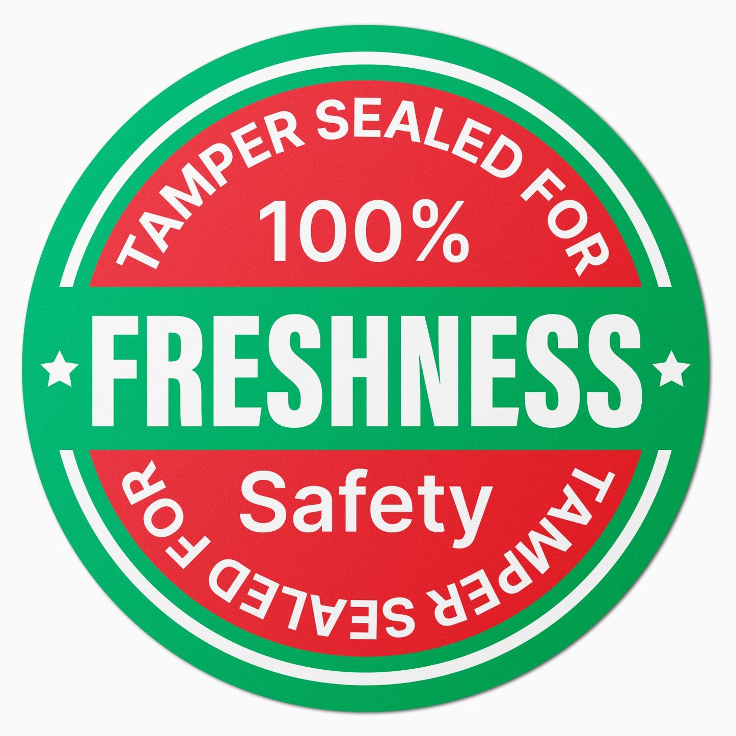 1.5 inch Tamper Sealed for 100% Freshness Food Labels (Sheet)