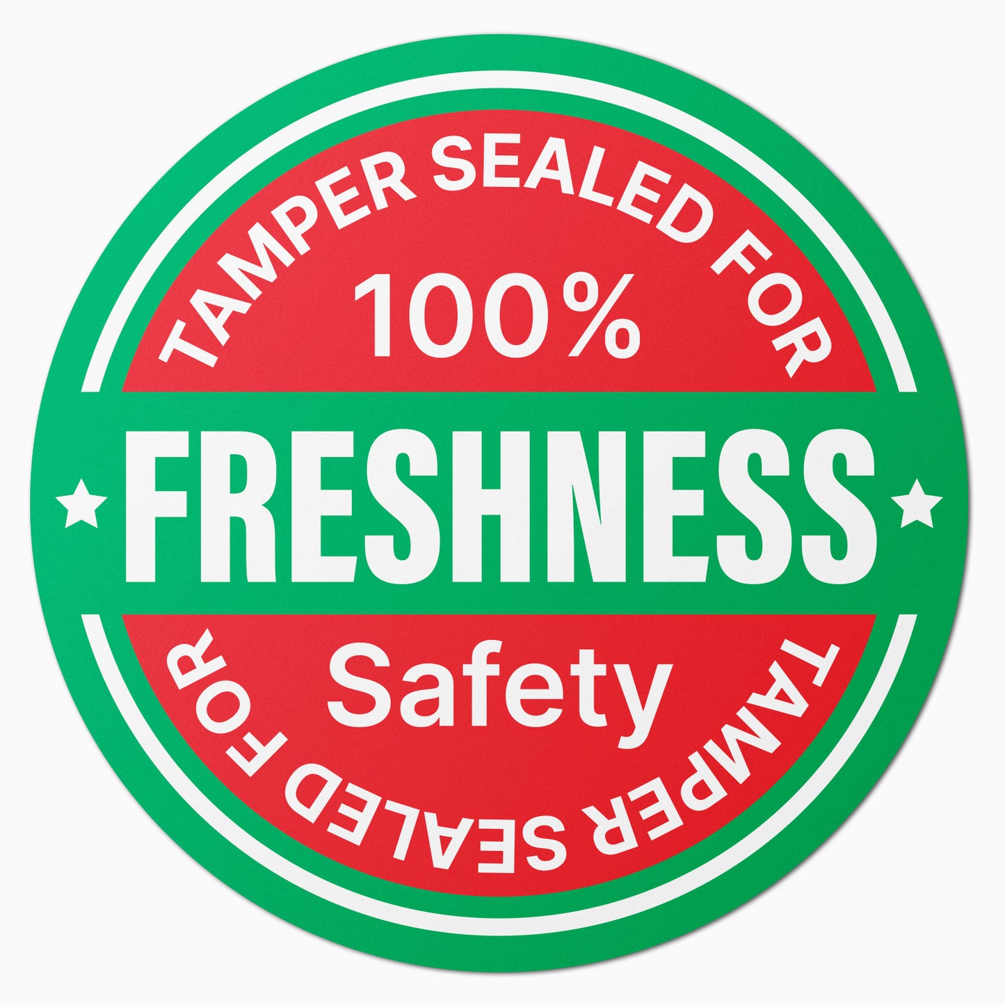 1.5 inch Tamper Sealed for 100% Freshness Food Labels (Sheet)