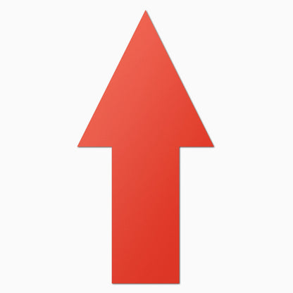 2 x 1in Stickers: Arrow Warehousing Labels (Red)