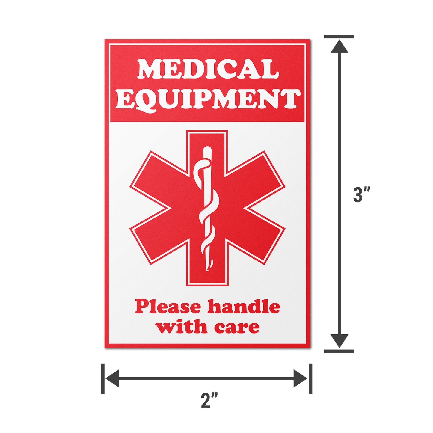 2 x 3in Stickers: Medical Equipment Labels