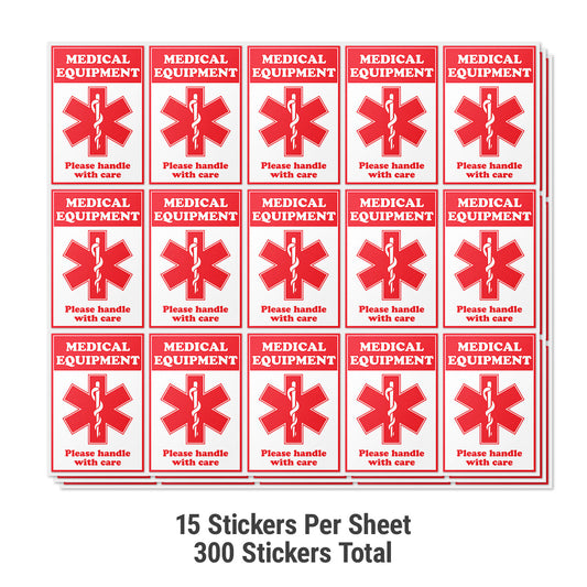 2 x 3in Stickers: Medical Equipment Labels