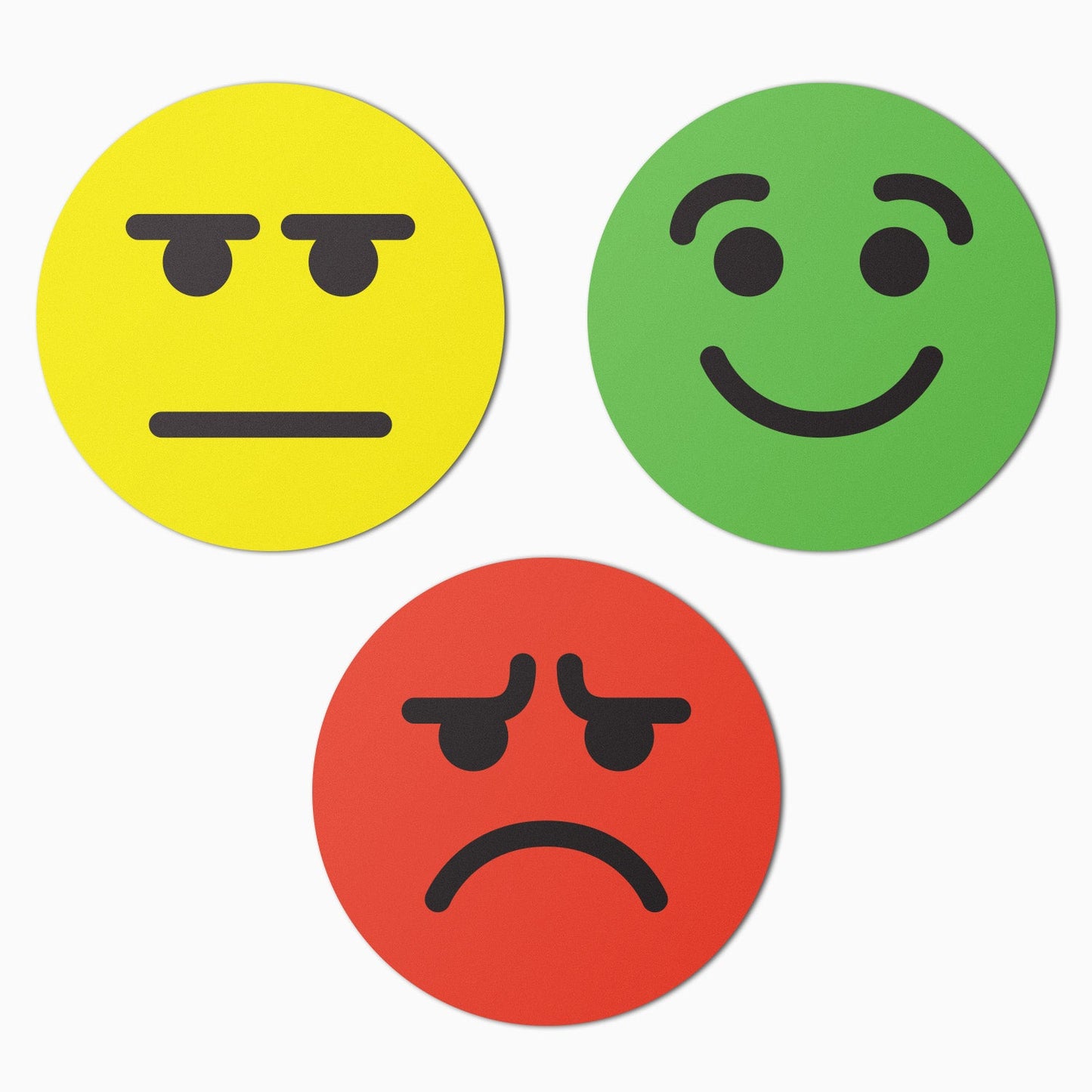 1in Smiley Sad Neutral Face Labels (Sheet)