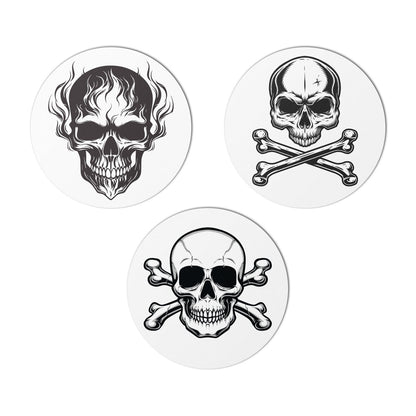2in Stickers: Skull and Crossbones Labels (3 Designs)