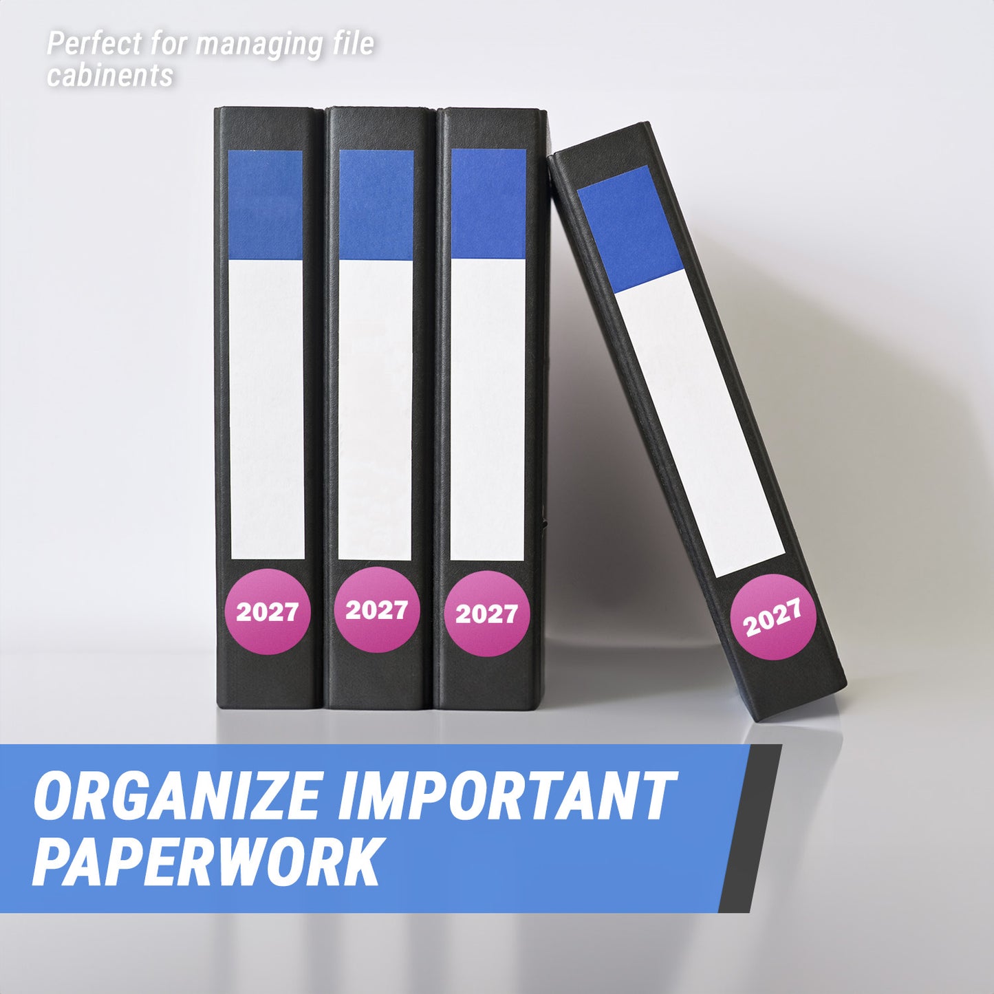 0.75in 2027 Year Label Magenta (Sheet)