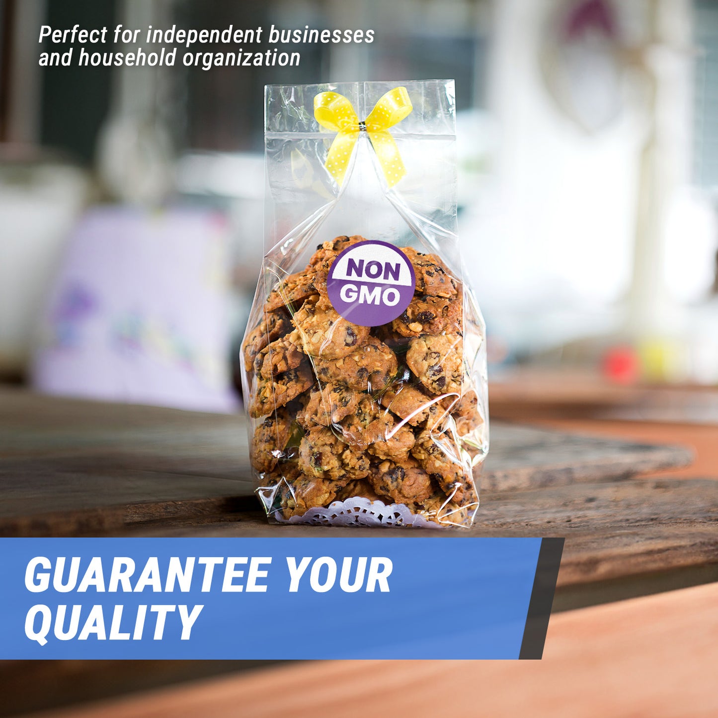 1.5in Stickers: NON-GMO Food Labels