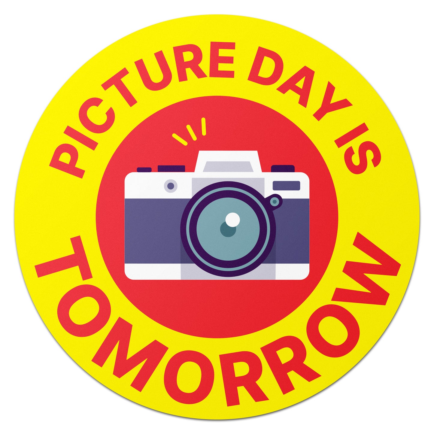 2in Stickers: Picture Day is Tomorrow Labels