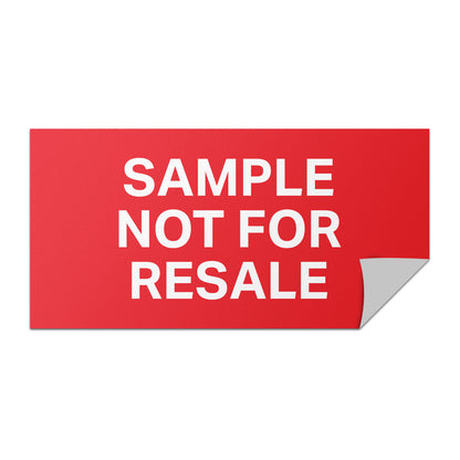 2 x 1 inch Product Label: Sample Not for Resale Sticker (600 pcs)