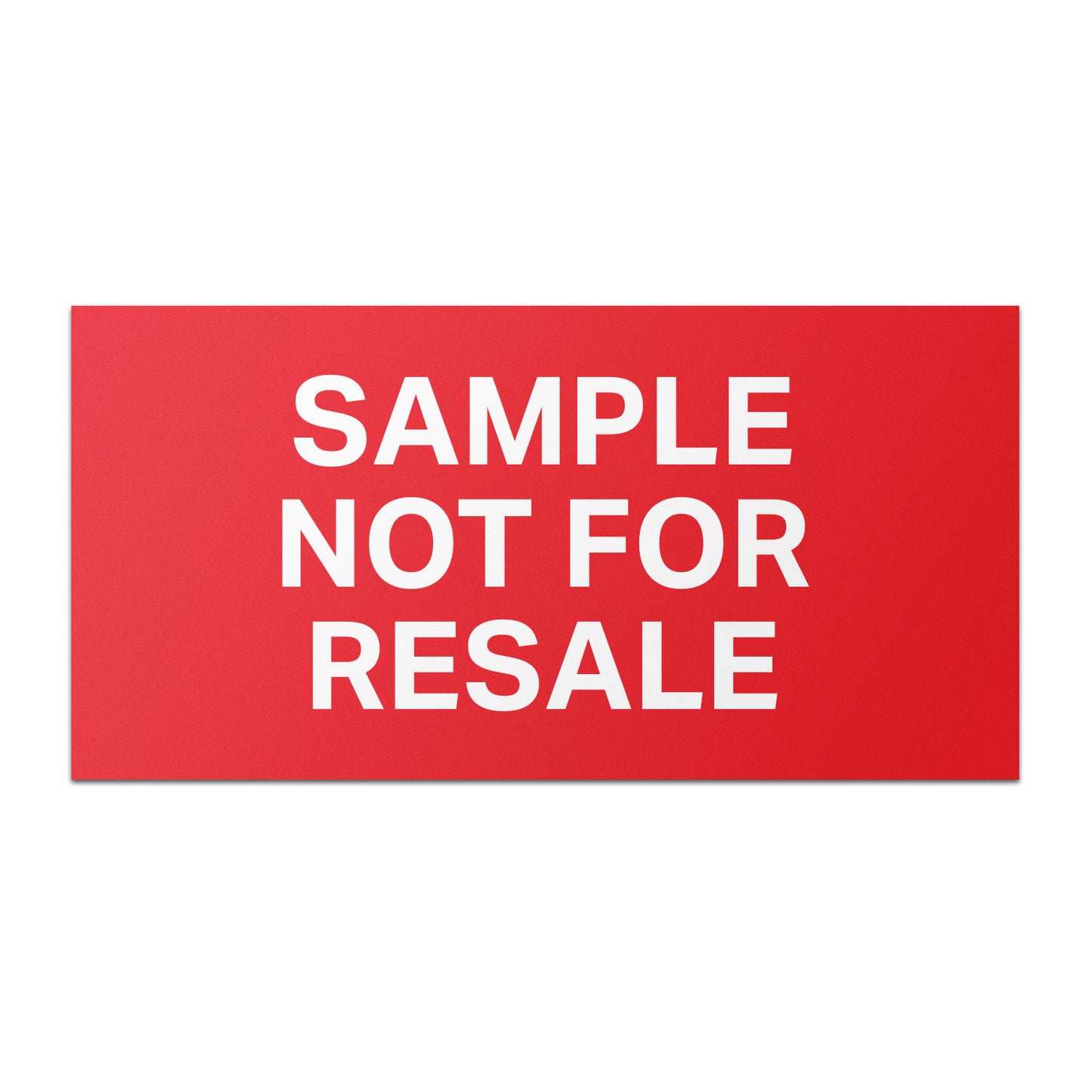 2 x 1 inch Product Label: Sample Not for Resale Sticker (600 pcs)