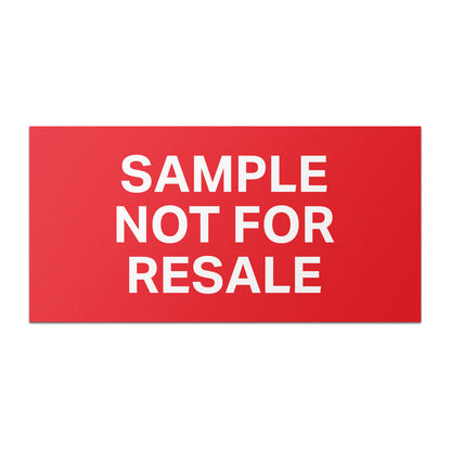 2 x 1 inch Product Label: Sample Not for Resale Sticker (600 pcs)