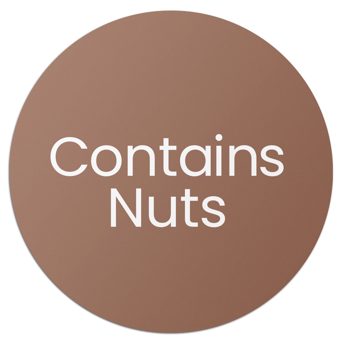 0.75 inch Contains Nuts Food Labels (600 Count)