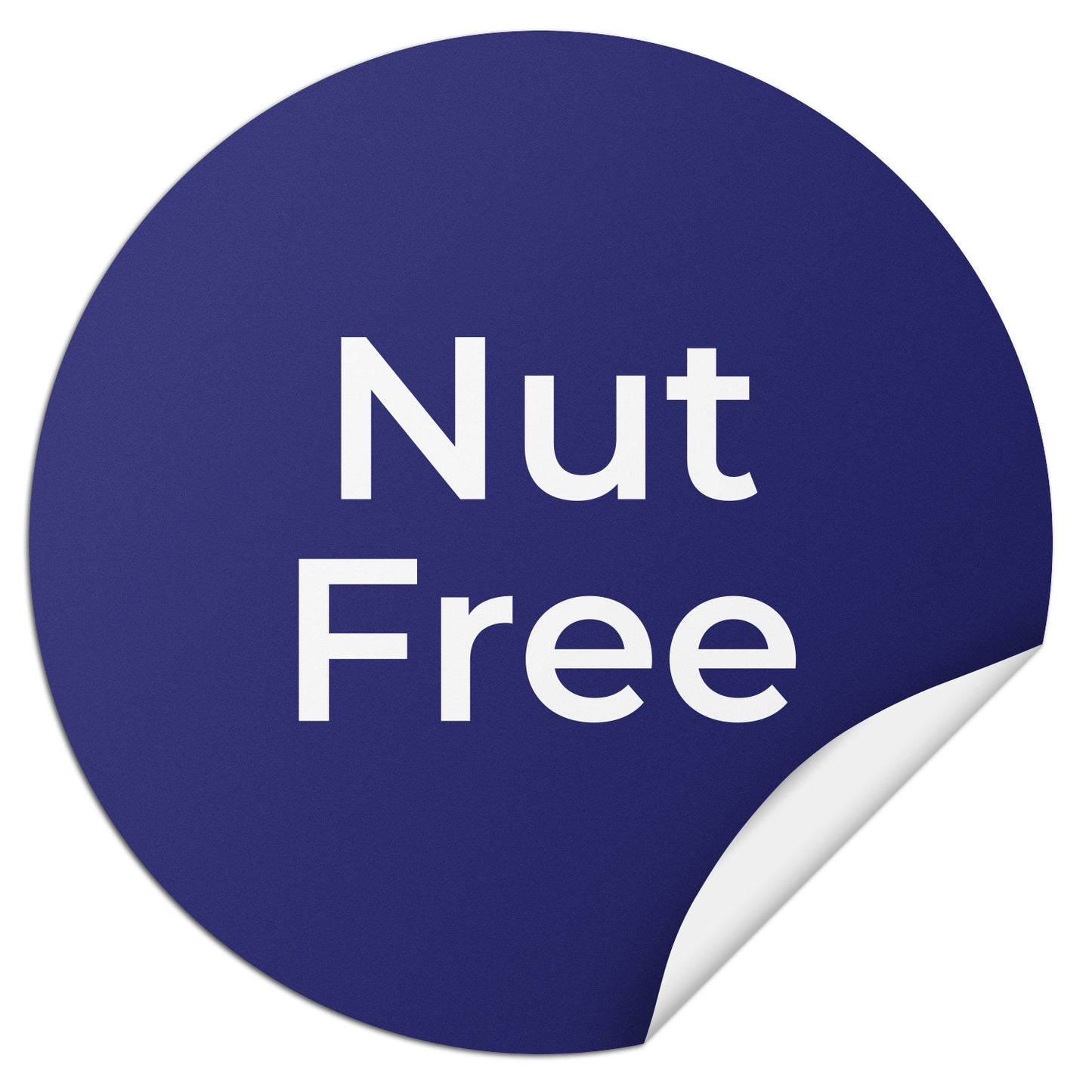 1.5 inch Nut Free Food Labels (600 Count)