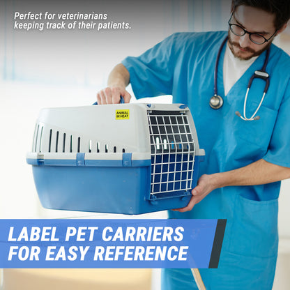 1.5 inch Pet Label: Animal in Heat Sticker (600 pcs)