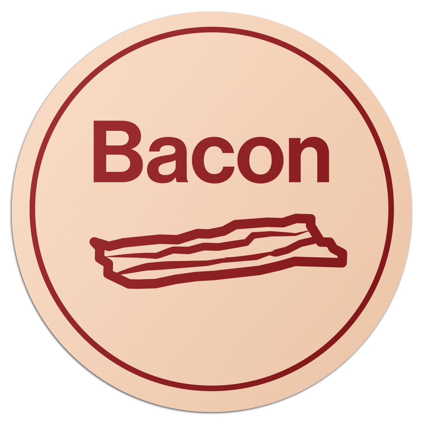 1 inch Bacon Food Labels (600 Count)